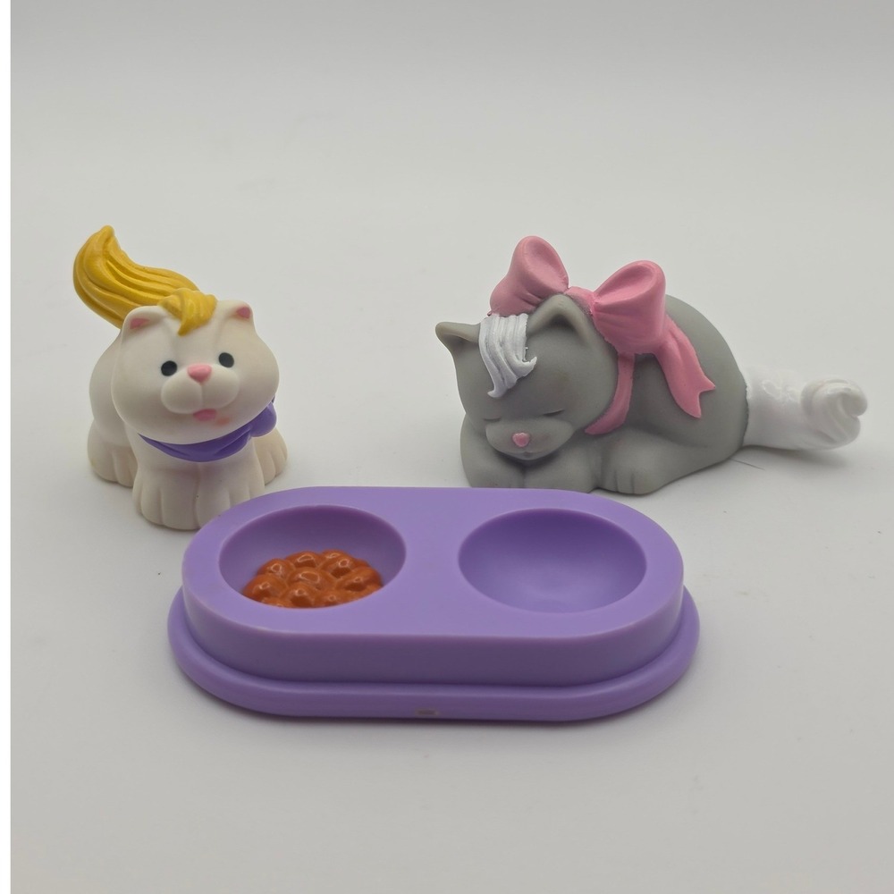 Fisher-Price Little People Cat Figures Set Multicolor Good 1996 1995